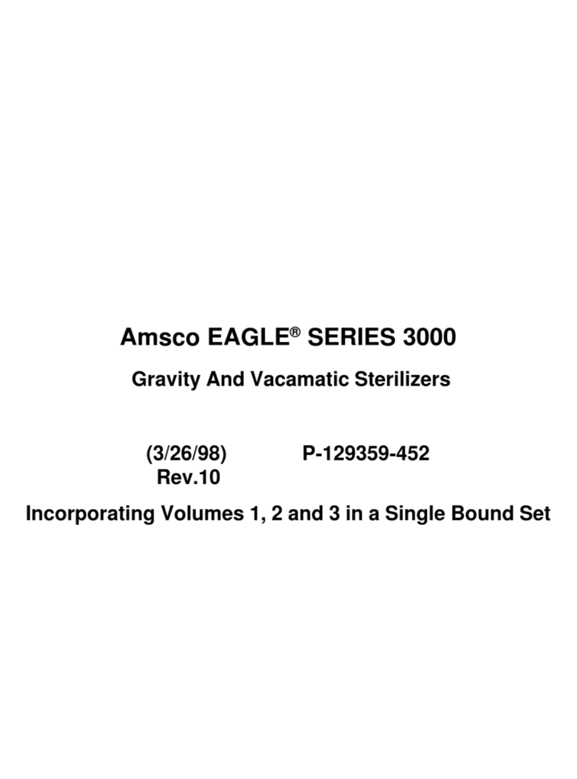 Amsco EAGLE SERIES 3021 Service and maintenance procedures