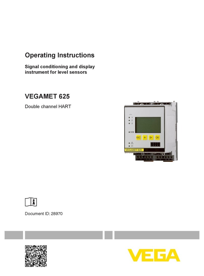 Vega VEGAMET 625 operating instructions