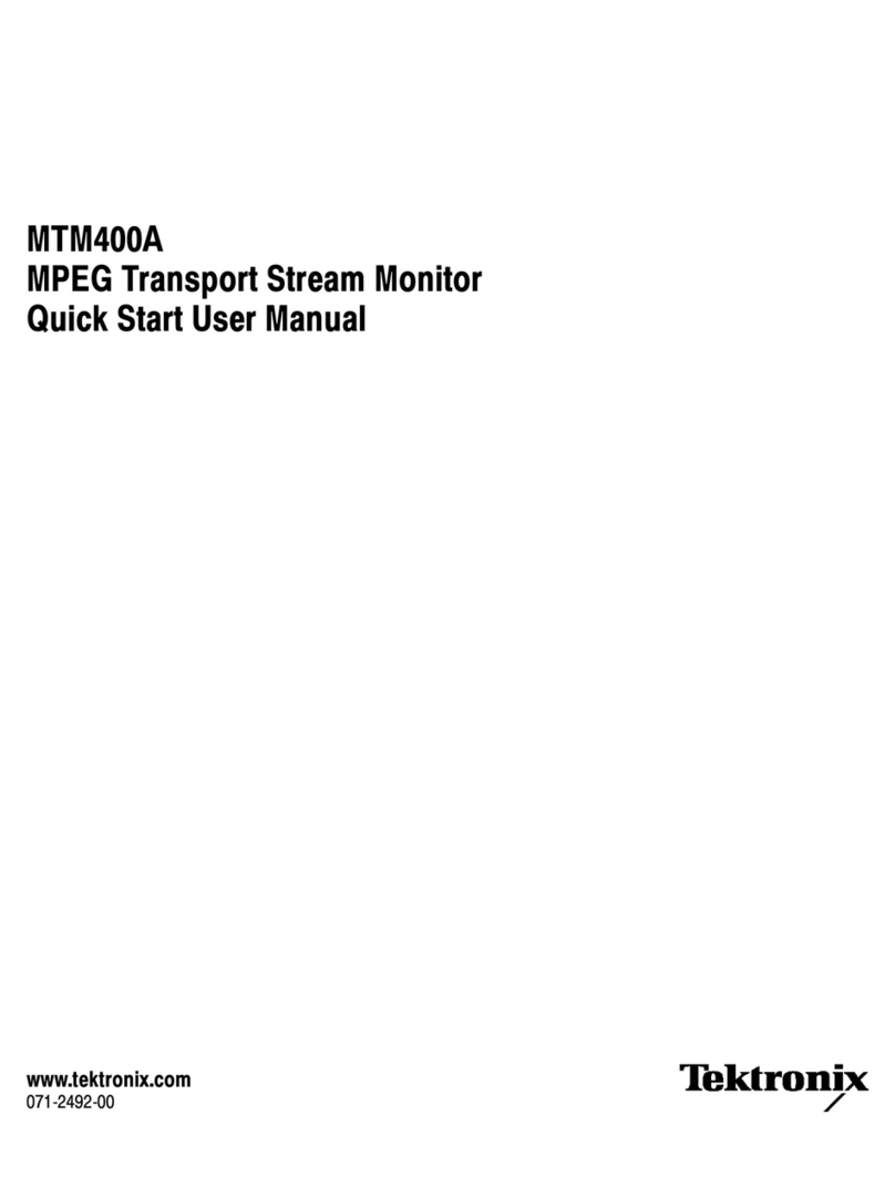 Tektronix MTM400A Manual