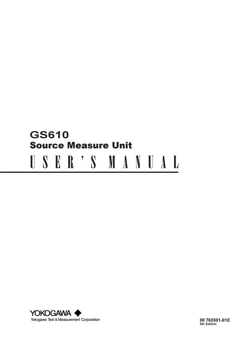 YOKOGAWA 765501 user manual