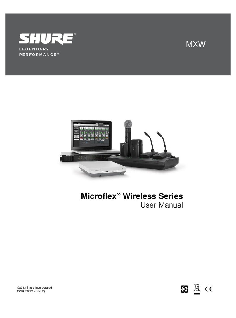 Shure Microflex MXWAPT4 User manual