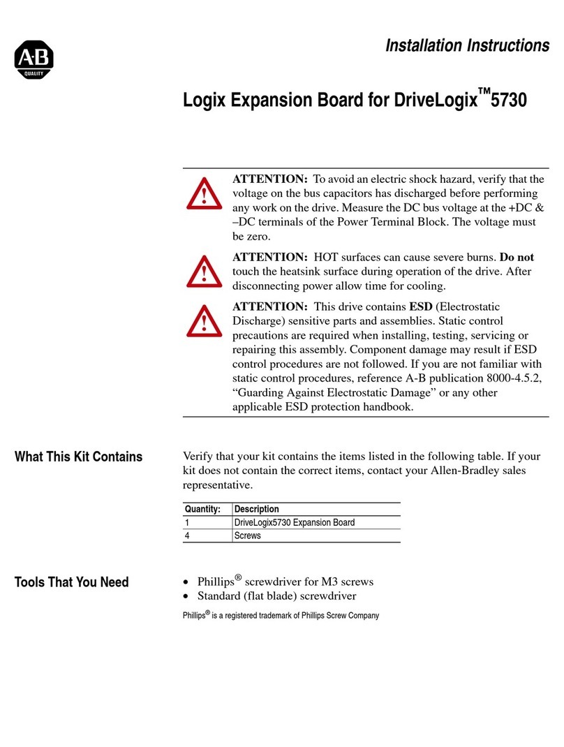 Allen-Bradley DriveLogix 5730 User manual