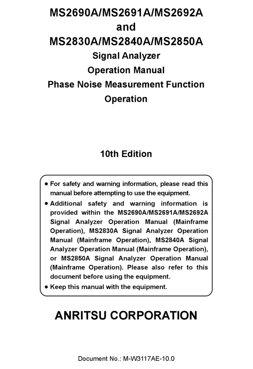 Anritsu MS2690A Installation manual