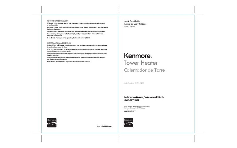 Kenmore 127.96012610 Use & care guide