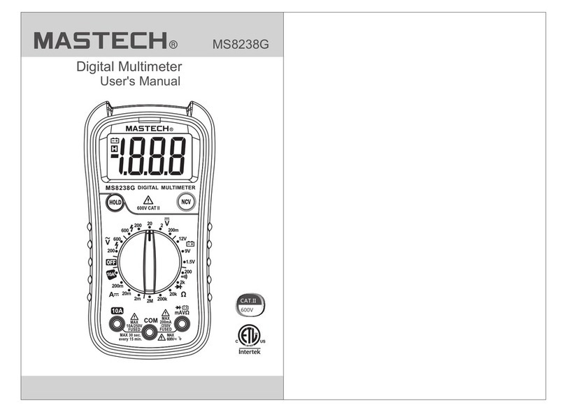 Mastech MS8238G User manual Mastech MS8238G User manual