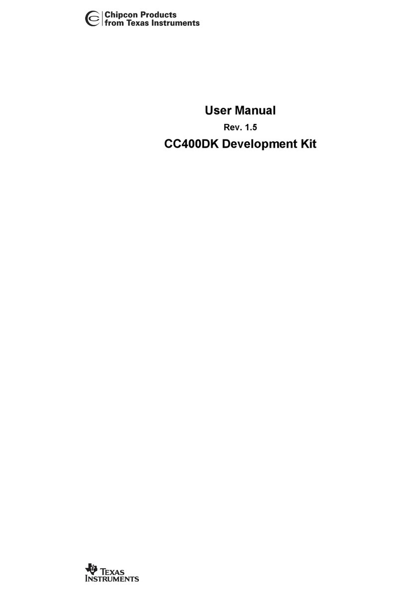 Texas Instruments CC400DK User manual