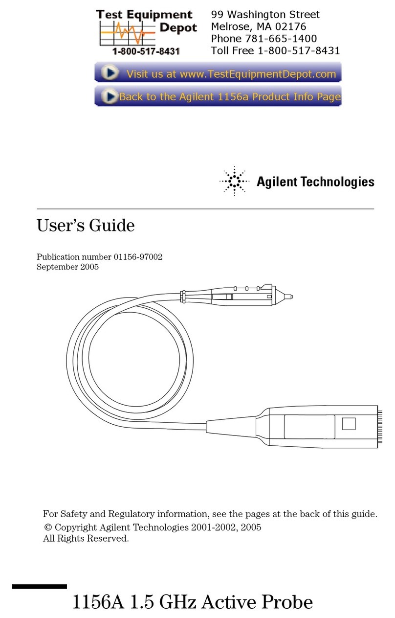 Agilent Technologies 1156A User manual
