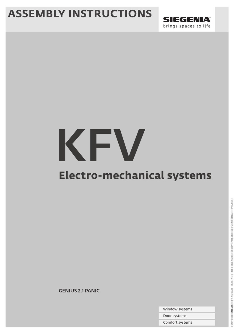 Siegenia KFV GENIUS 2.1 PANIC User manual