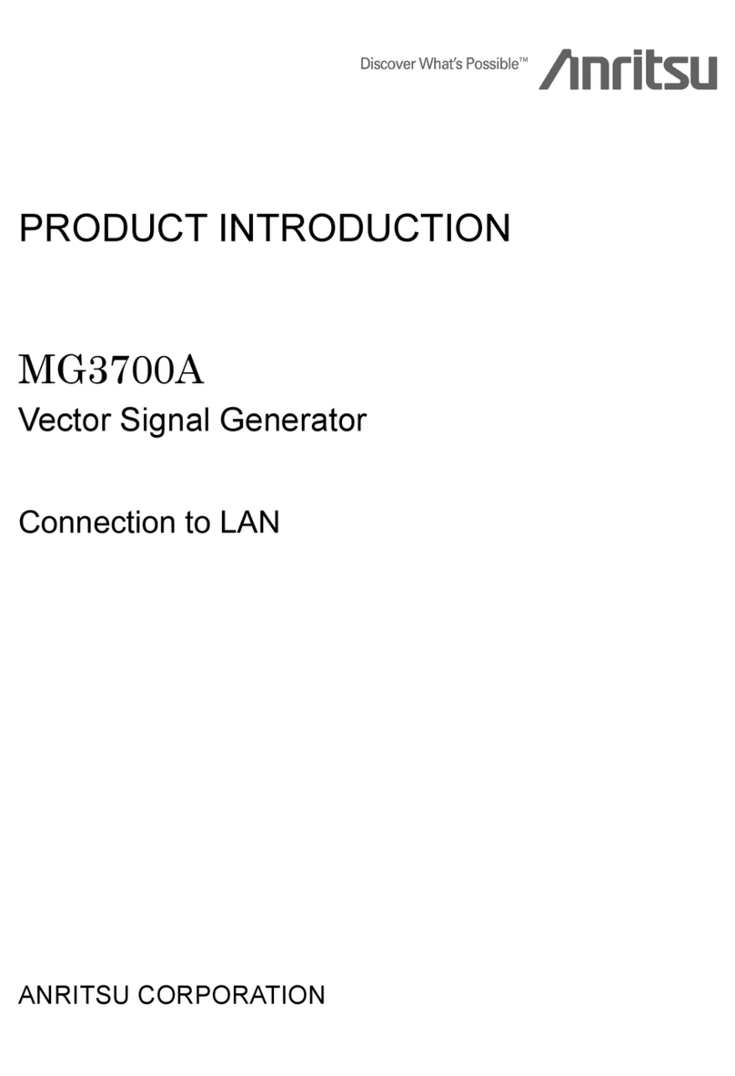 Anritsu MG3700A MG3700A Product introduction