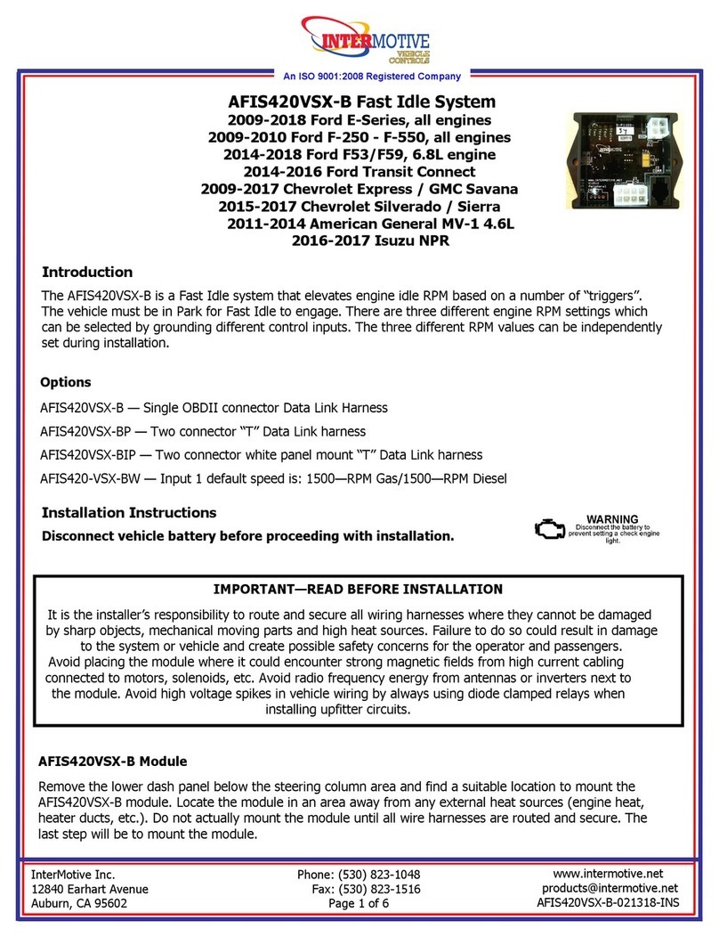 InterMotive AFIS420VSX-B installation instructions