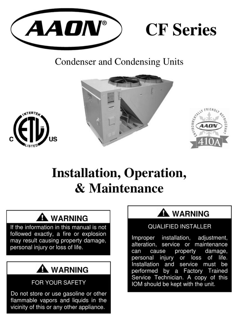 AAON CF Series Owner's manual