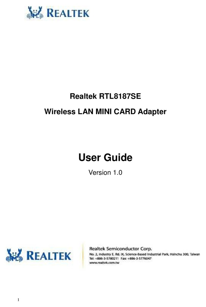 Realtek RTL8187SE user guide