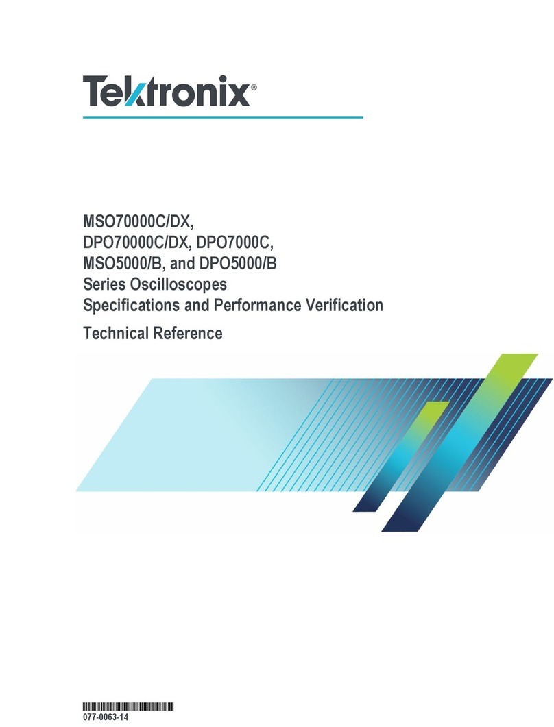 Tektronix MSO70000C/DX Use and care manual