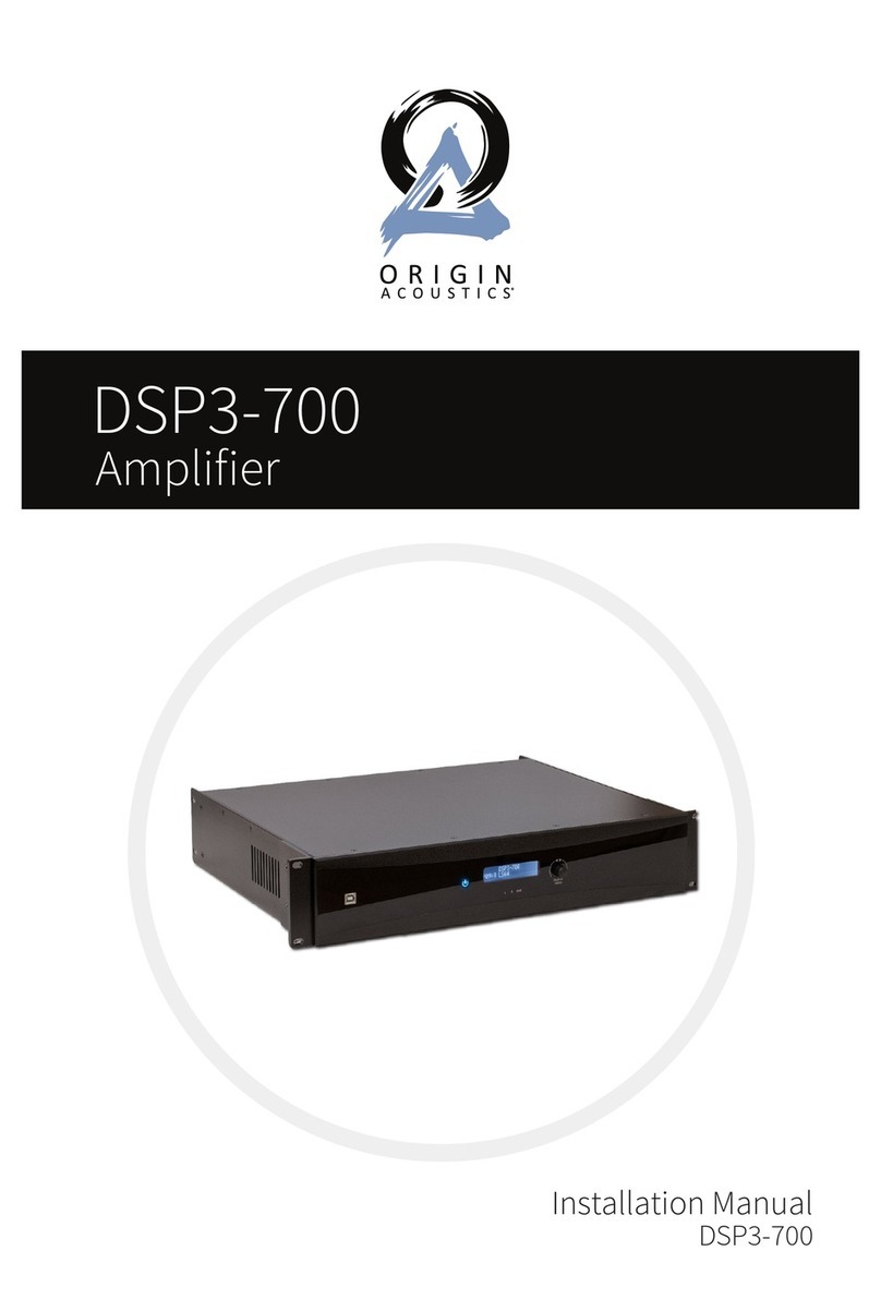 Origin Acoustics DSP3-700 User manual