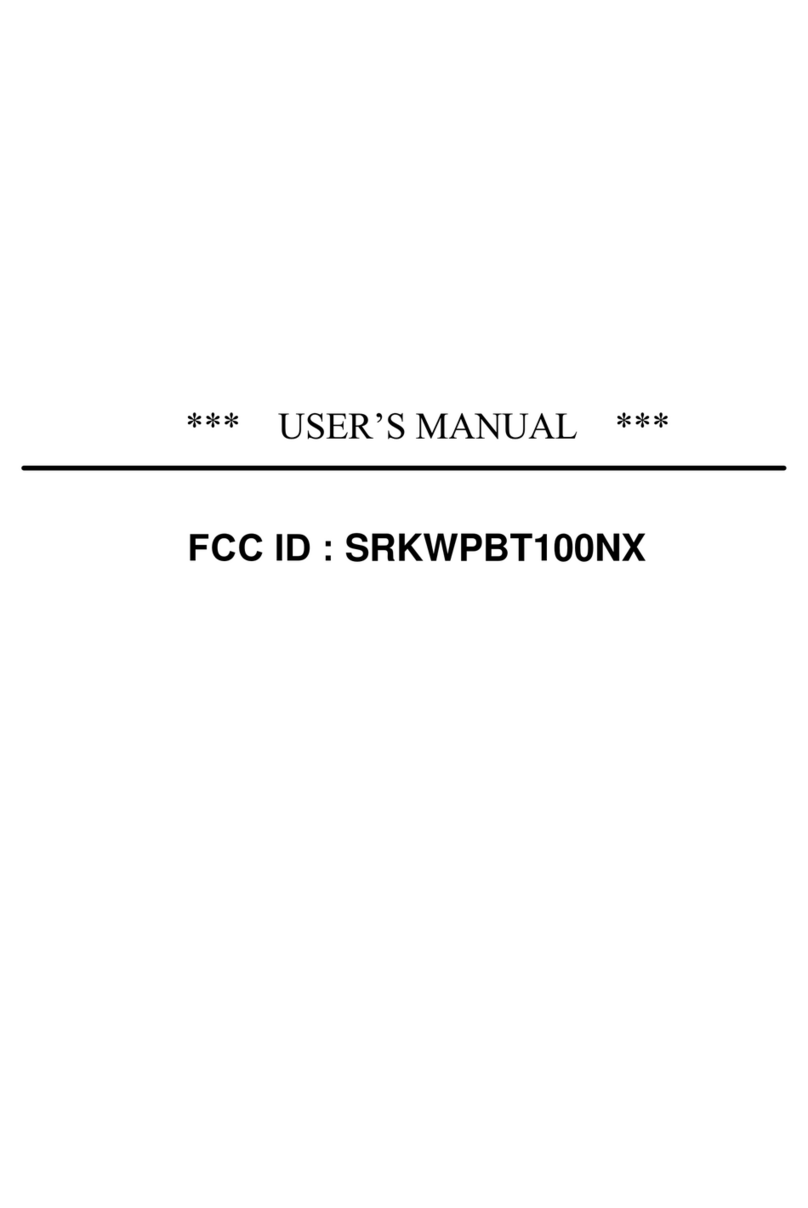 Wonde Proud SRKWPBT100NX User manual