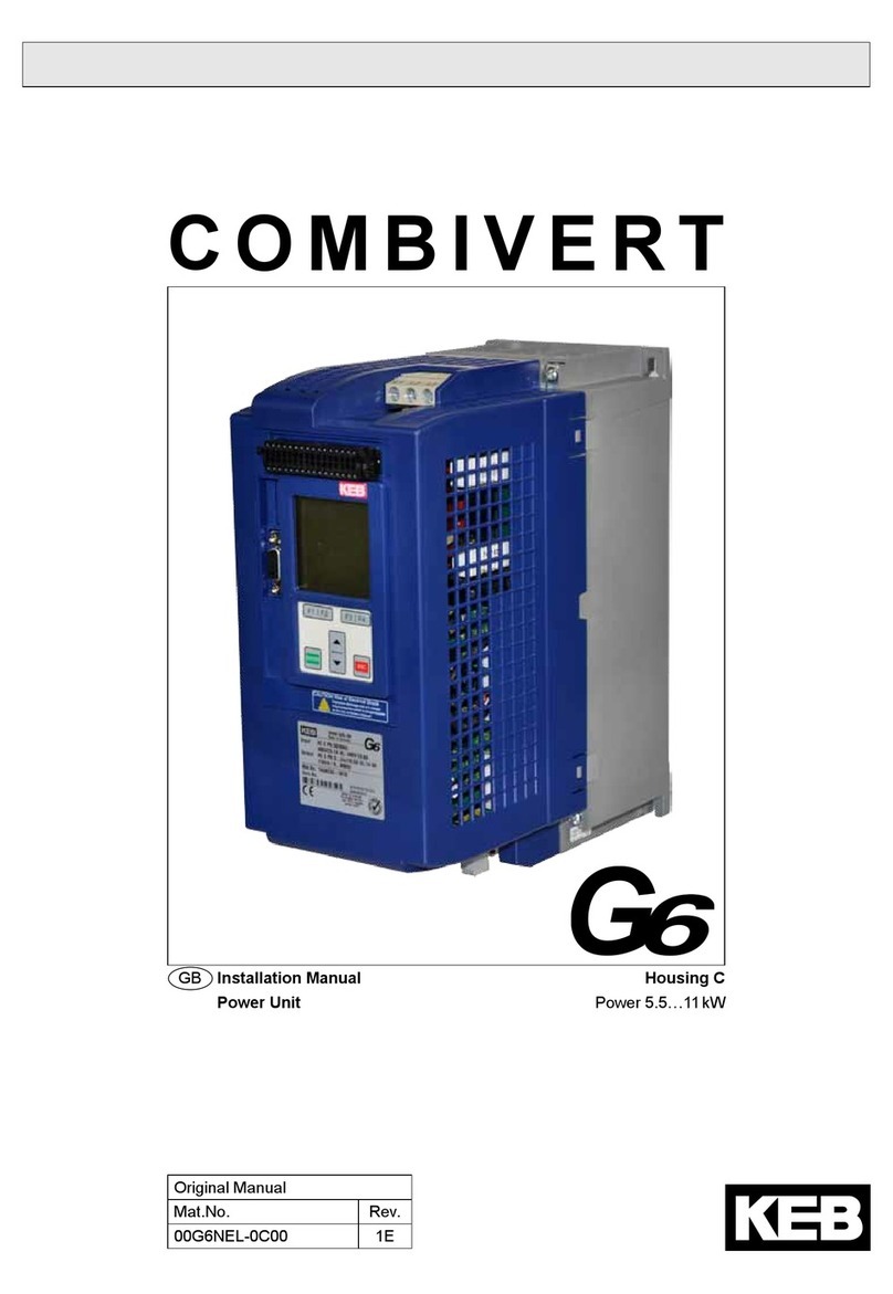 KEBCO COMBIVERT G6 installation manual