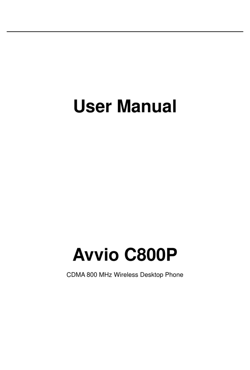 Avvio C800P User manual