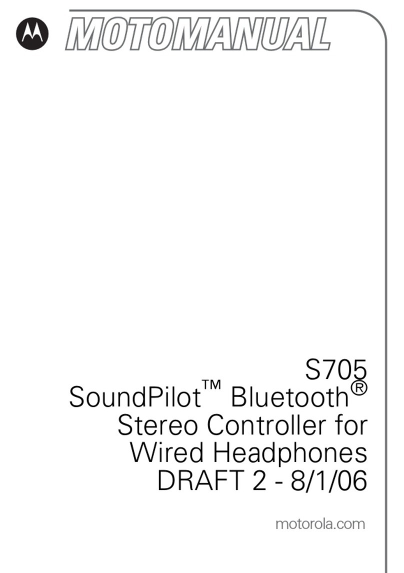 Motorola S705 - Soundpilot User manual Motorola S705 - Soundpilot User manual