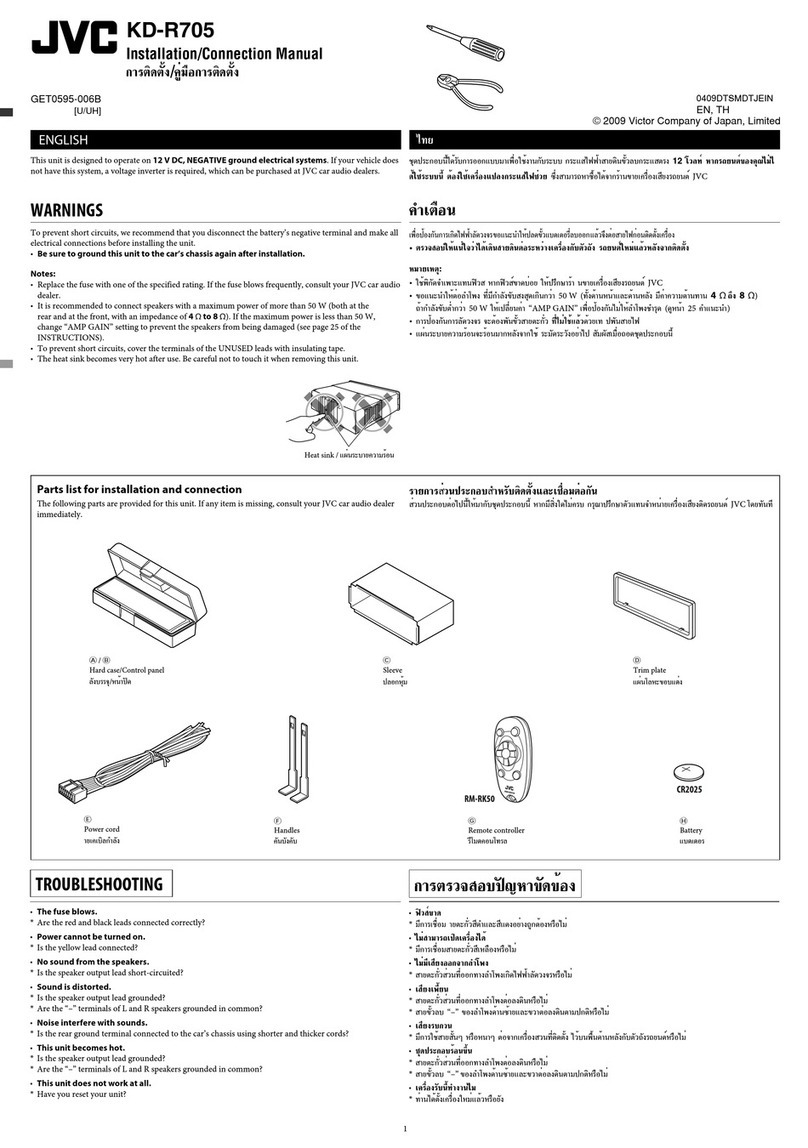 JVC KD-R705 Guide