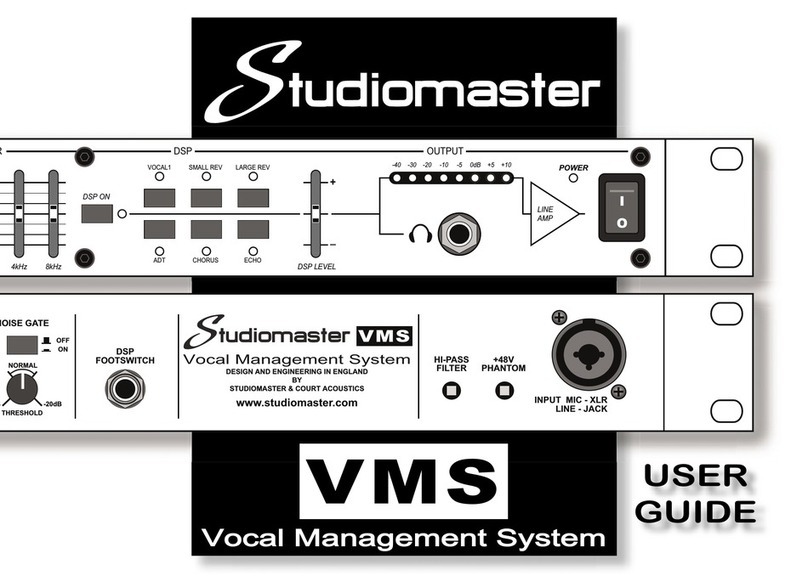 Studiomaster VMS user guide