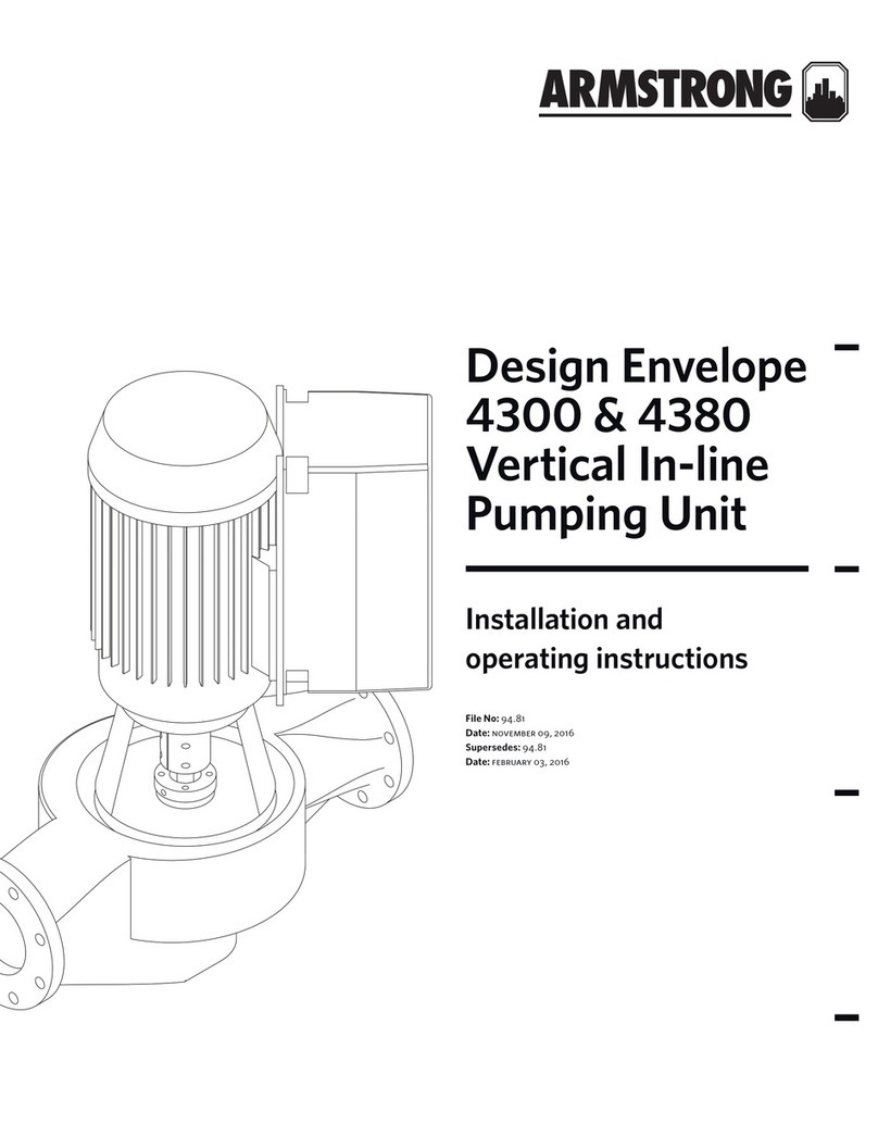 Armstrong Design Envelope 4300 Installation and operating instructions Armstrong Design Envelope 4300 Installation and operating instructions
