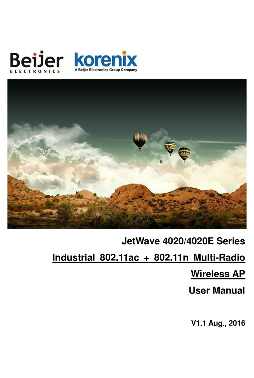 Beijer Electronics JetWave 4020 Series user manual Beijer Electronics JetWave 4020 Series user manual