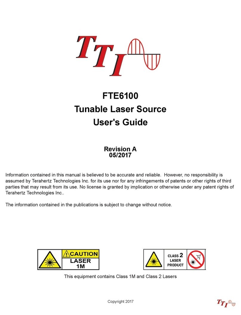 TTI FTE6100 user guide