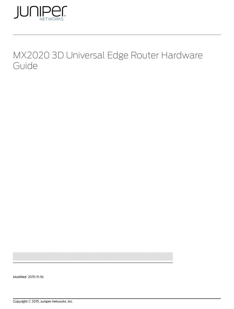 Juniper MX2020 Installation instructions Juniper MX2020 Installation instructions