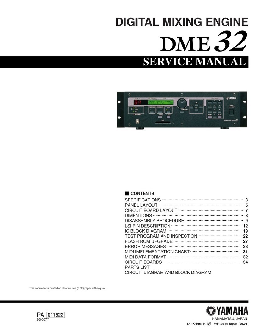 Yamaha DME32 User manual