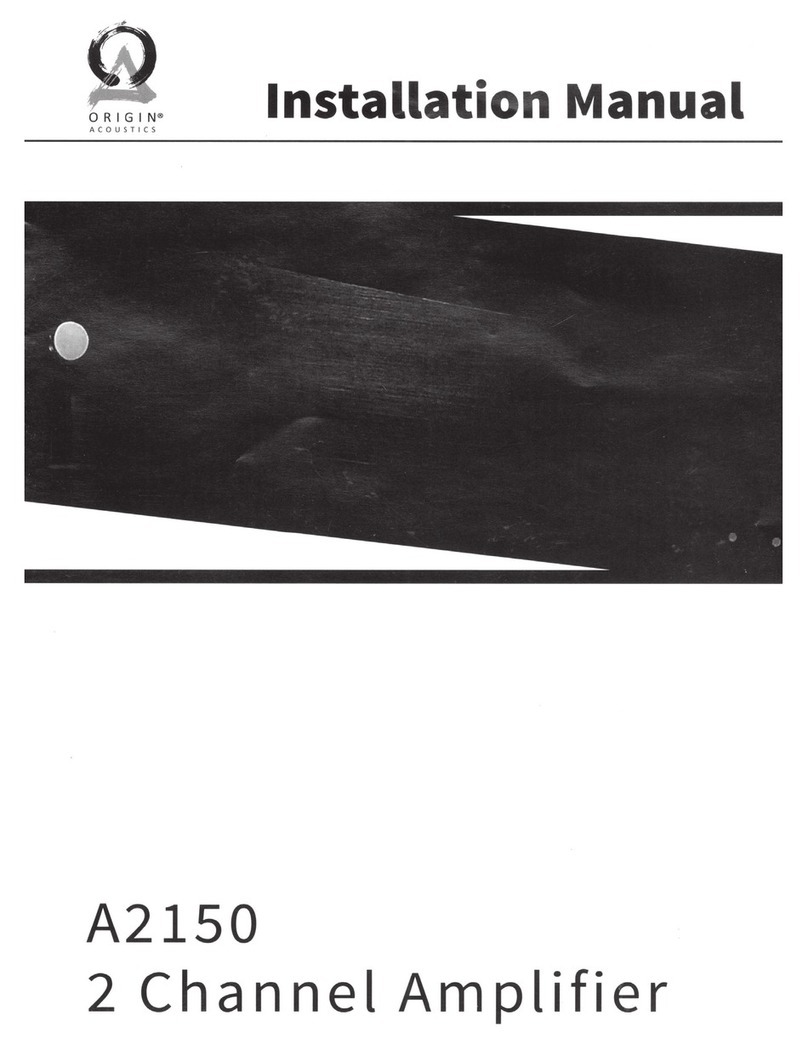 Origin Acoustics A2150 installation manual