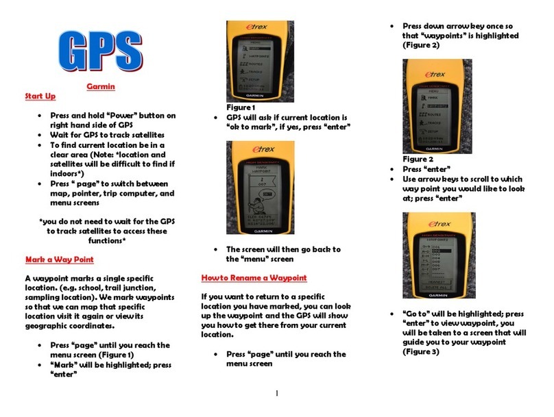 Garmin eTrex - Hiking GPS Receiver user manual