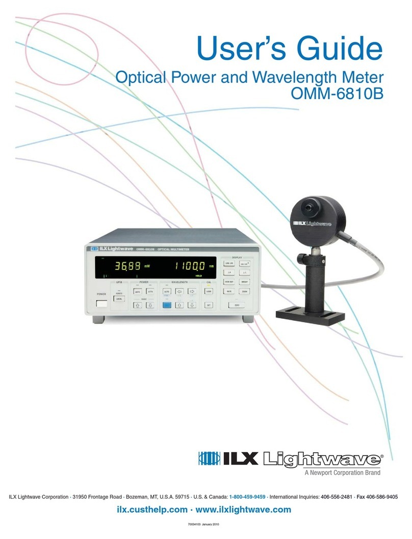 ILX Lightwave OMM-6810B User manual