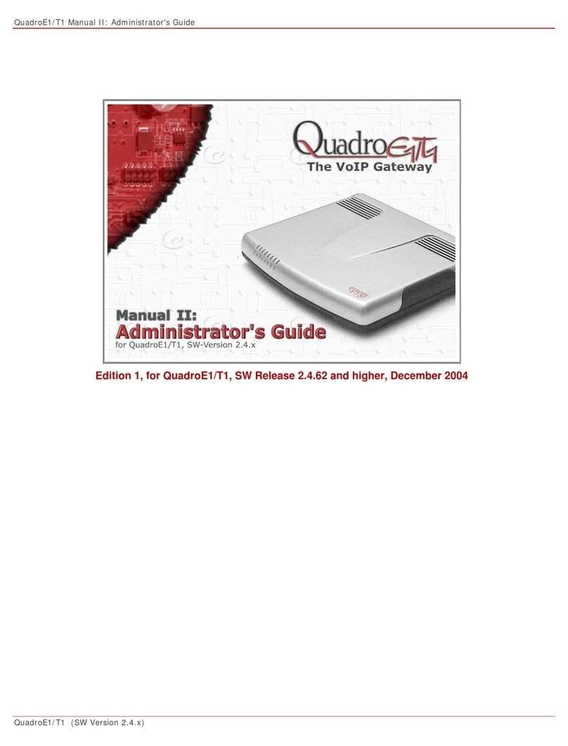 Epygi QuadroE1/T1 Service manual