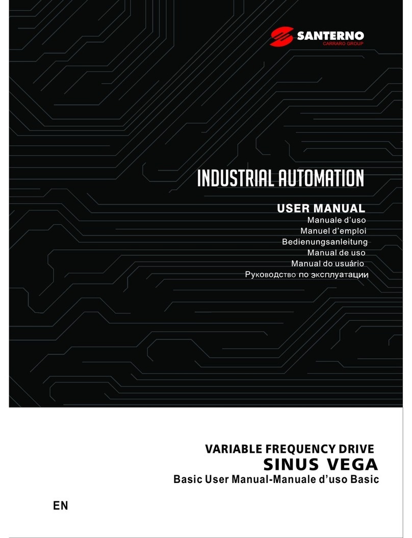 Santerno SINUS VEGA 2S user manual