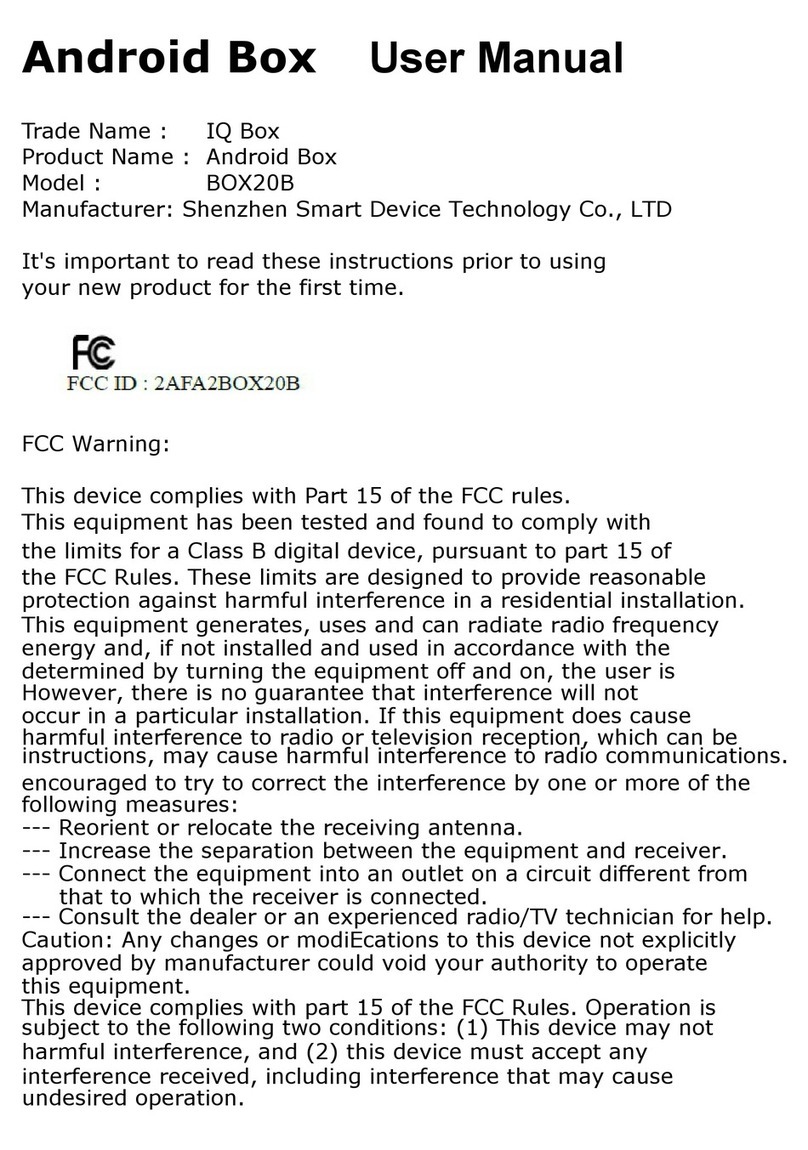 Shenzhen Smart Device BOX20B user manual