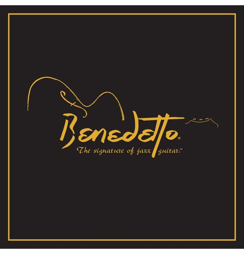 Benedetto The Signature of Jazz Guitar Owner's manual & warranty