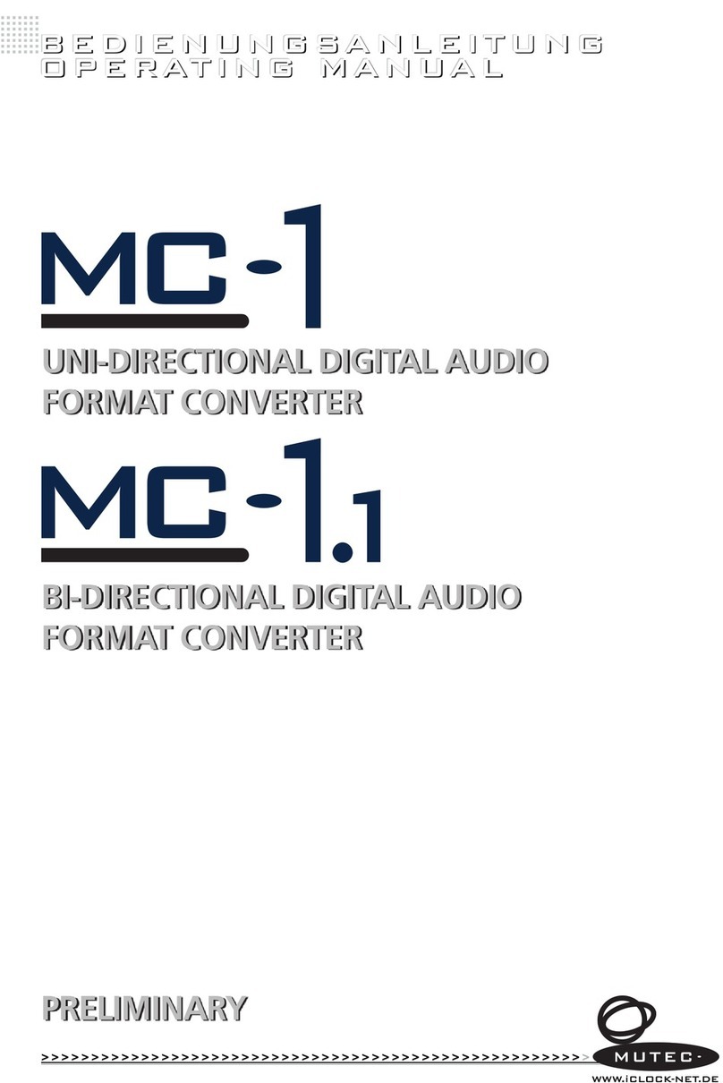 Mutec MC-1.1 User manual