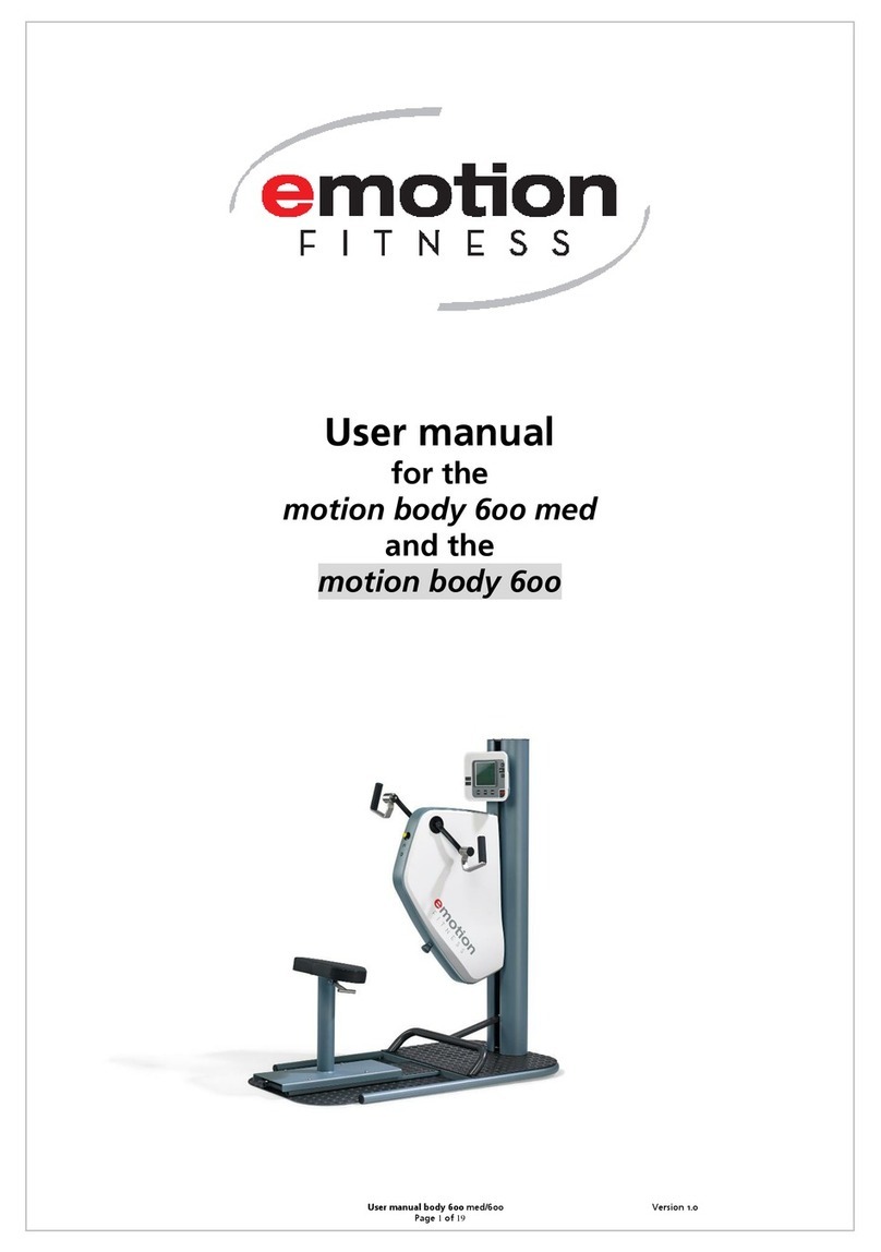 Emotion Fitness Motion body 600 med user manual