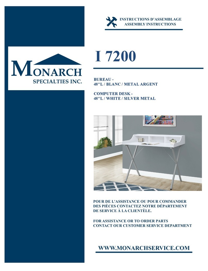 Monarch Specialties I 7200 Assembly instructions