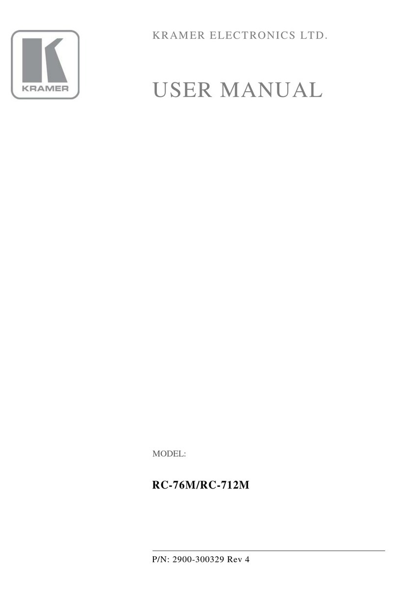 Kramer RC-76M User manual