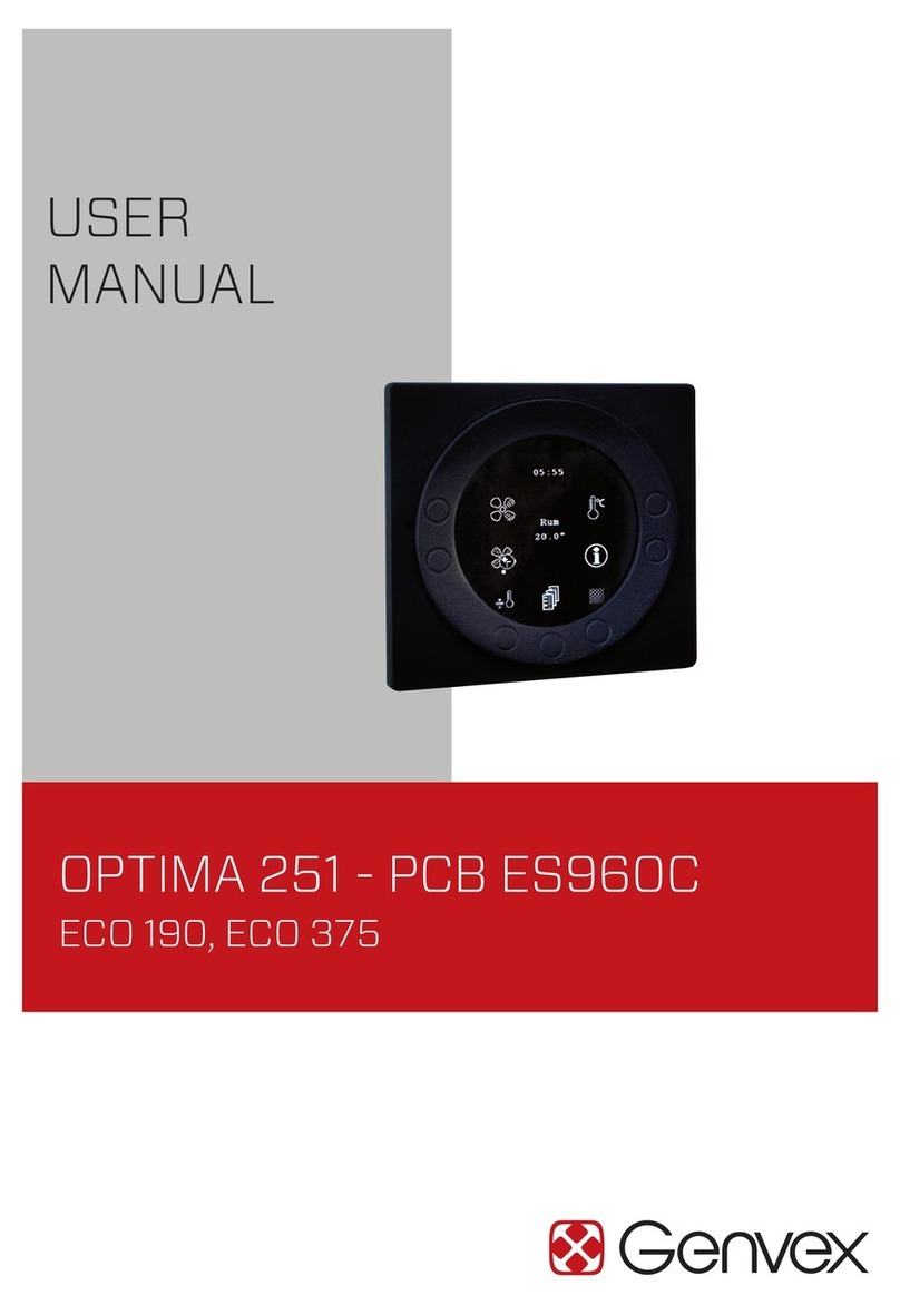 Genvex OPTIMA 251 user manual Genvex OPTIMA 251 user manual