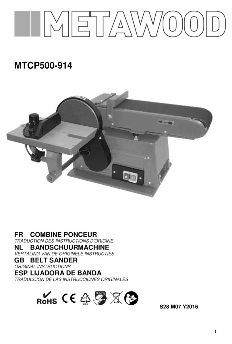 METAWOOD MTCP500-914 Original instructions
