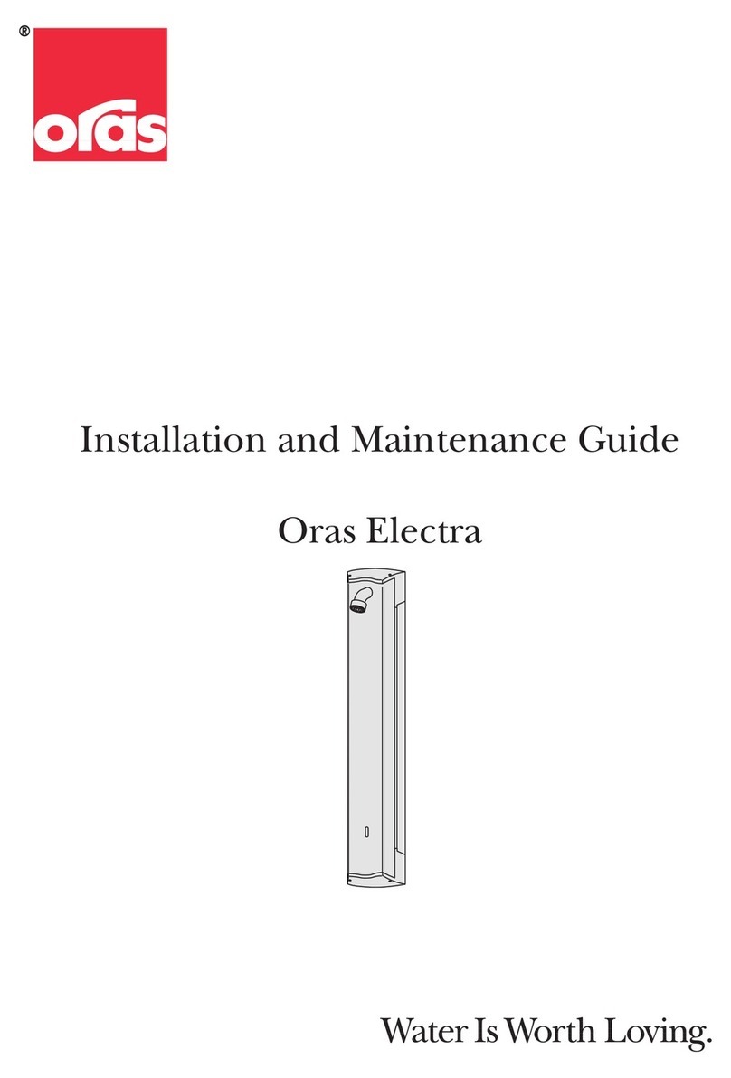Oras Electra 6661F Installation and maintenance guide Oras Electra 6661F Installation and maintenance guide