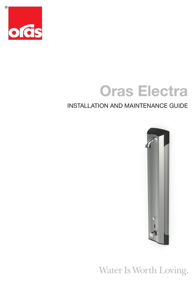 Oras Electra 6662FTX Installation and maintenance guide Oras Electra 6662FTX Installation and maintenance guide