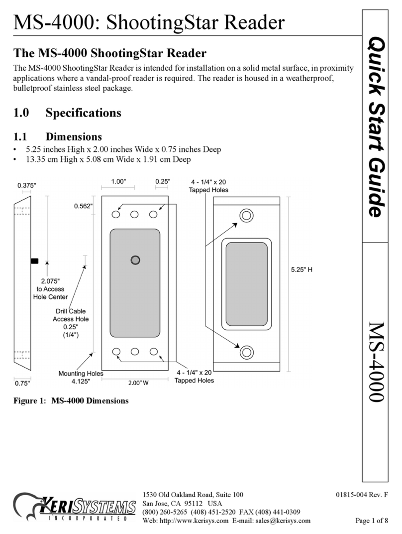 KeriSystems MS-4000 quick start guide