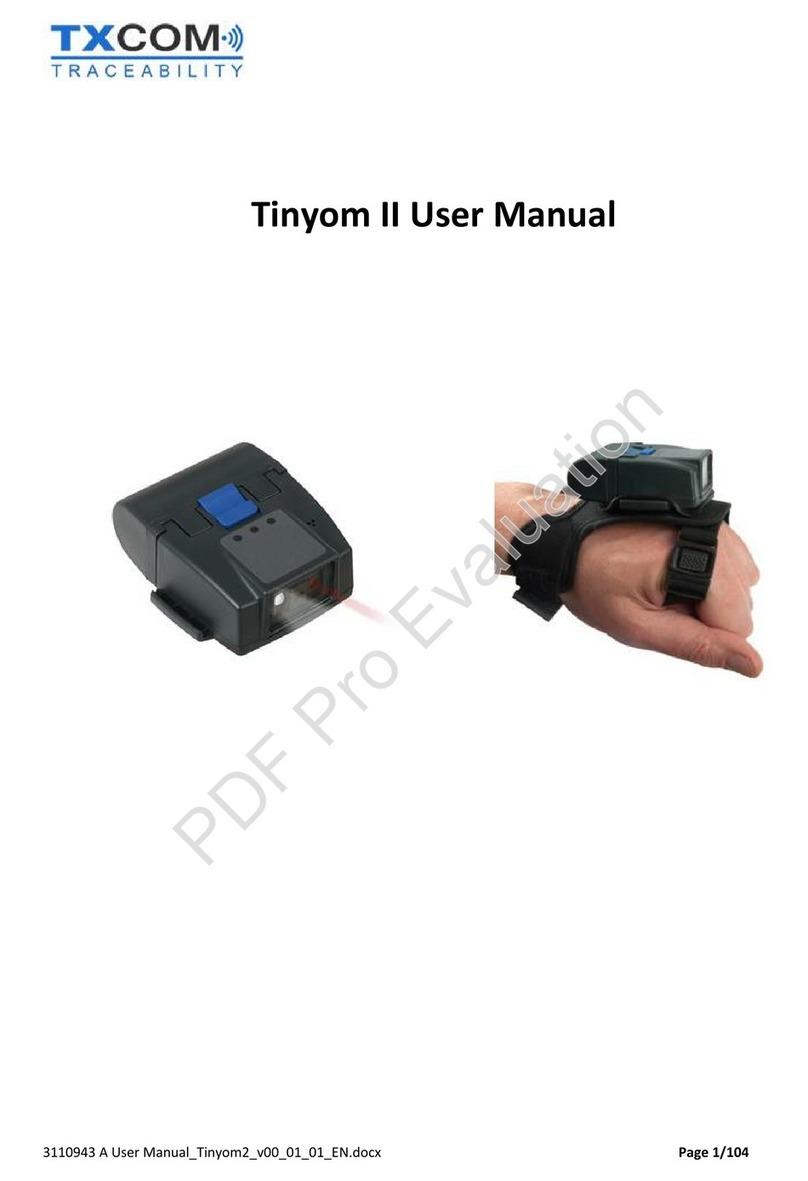 TXCOM TRACEABILITY Tinyom II 1D User manual