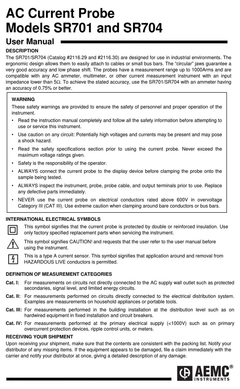 AEMC SR701 user manual