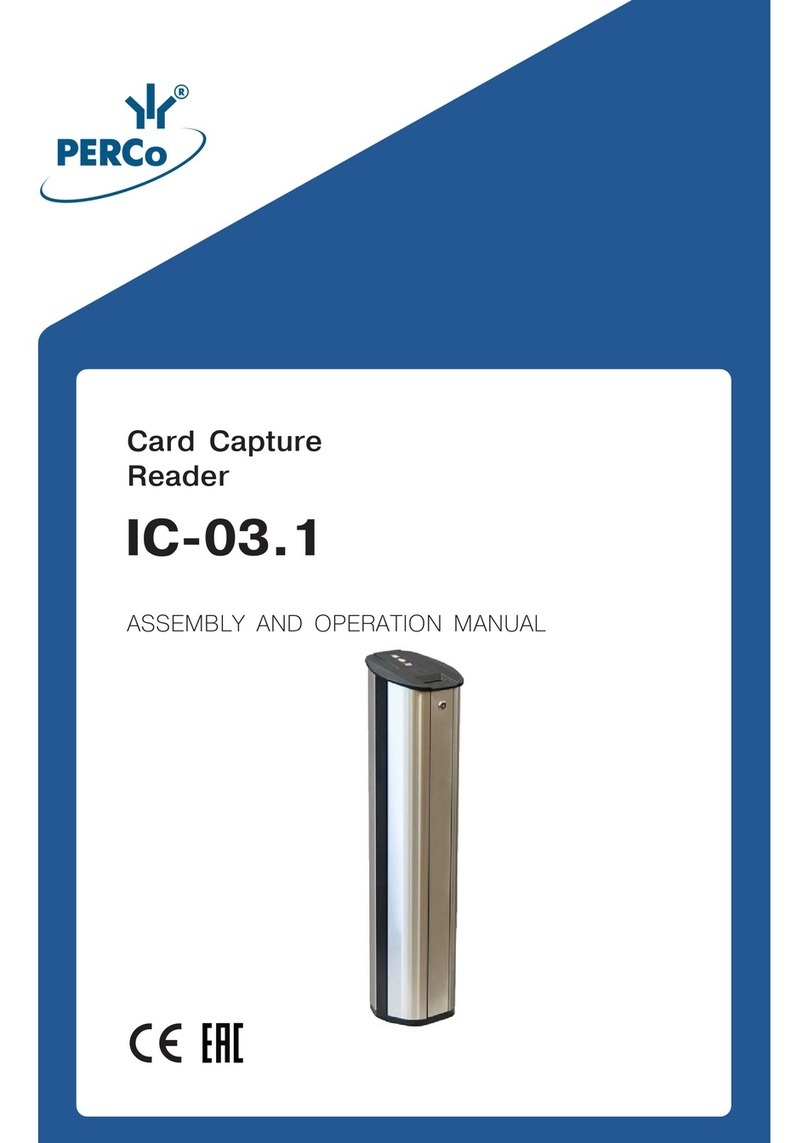 PERCo IC-03.1 Assembly and operation manual