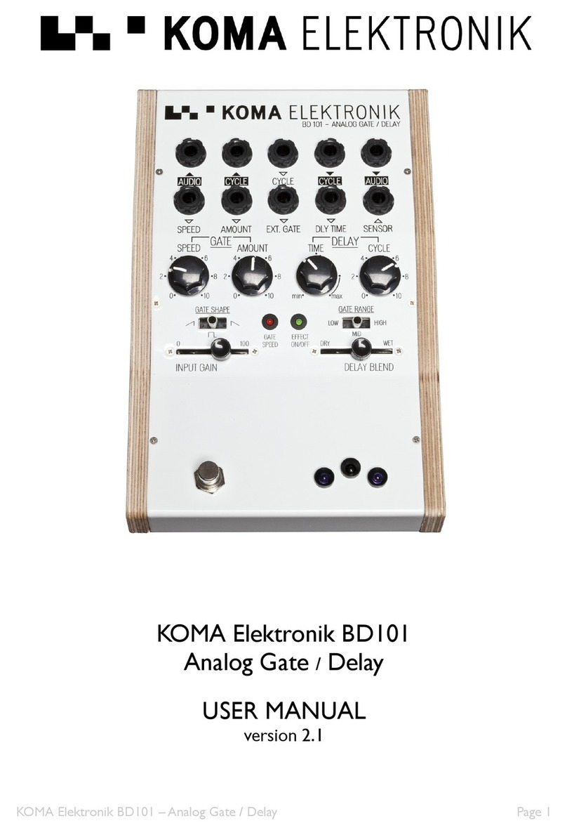 Koma Elektronik BD 101 user manual
