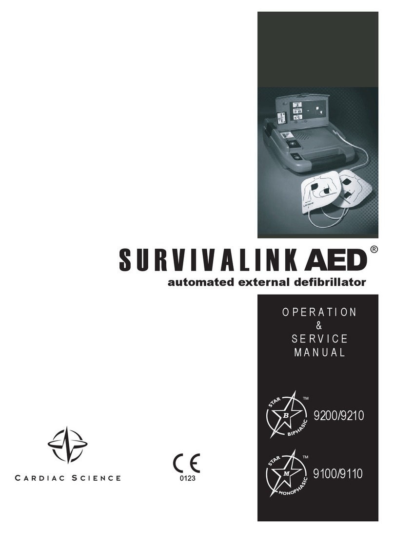 Cardiac Science SURVIVALINK AED Installation and operating instructions